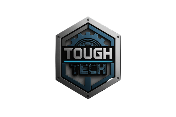 Create Logo for brand "Tough and Tech", vibe is strong, tough, reliable